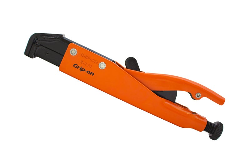 Grip-On 91207 7-Inch Axial Grip L-Shaped Locking Pliers in Orange Epoxy - Image 3
